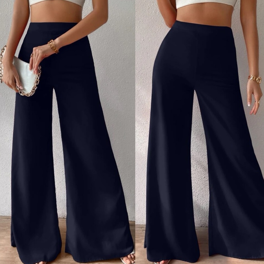 Comfy high waisted wide leg pants - Picture 13 of 16